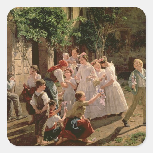 Adesivo Quadrado Corpus Christi (Frente)