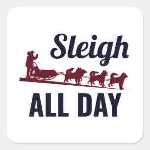 Adesivo Quadrado Corridas de cães-de-cabeça-chata com rouco