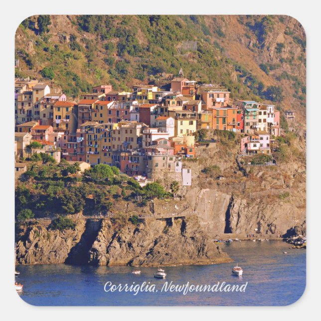 Adesivo Quadrado Corriglia, Terra Nova (Frente)