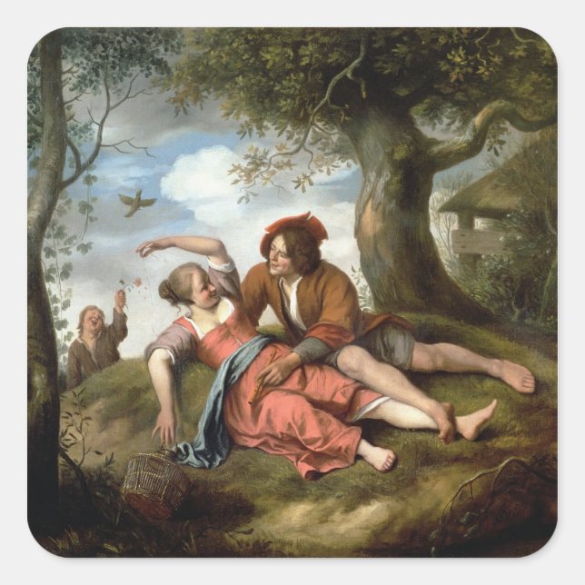 Adesivo Quadrado Cortejo russo (Frente)