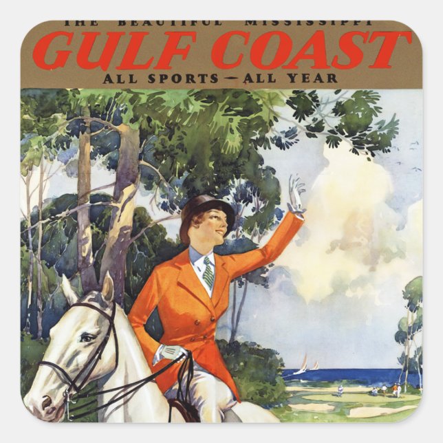 Adesivo Quadrado Costa do Golfo (Frente)