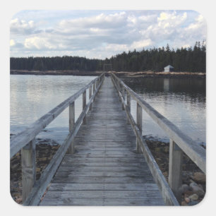 Adesivo Quadrado Costa do Maine