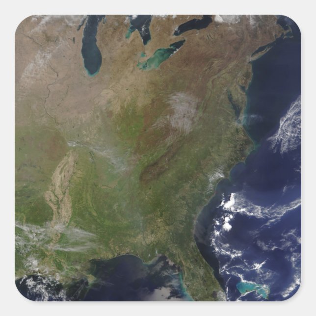 Adesivo Quadrado Costa Leste dos Estados Unidos 2 (Frente)