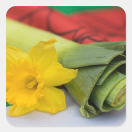 Adesivo Quadrado Costume Leek-Welsh
