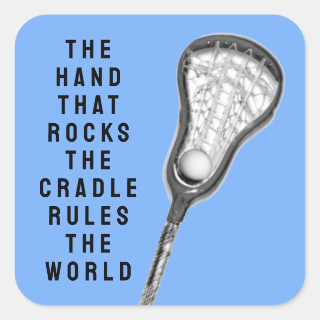 Adesivo Quadrado Cotação Girls Lacrosse (Frente)