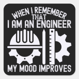 Adesivo Quadrado Cotações de Engenharia, Mulheres na Engenharia