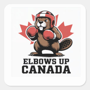 Adesivo Quadrado Cotovelos do Canadá