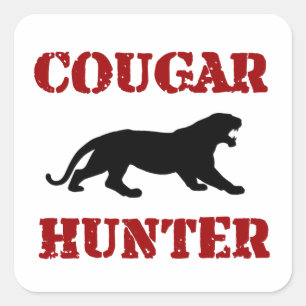 Adesivo Quadrado Cougar Hunter