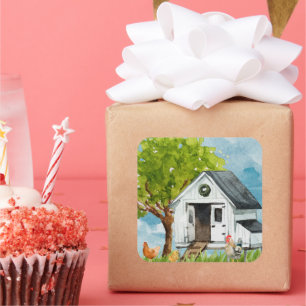 Adesivo Quadrado Country Life Sticker