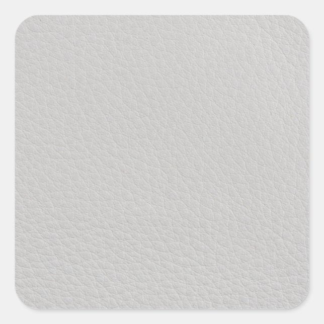 Adesivo Quadrado Couro branco (Frente)