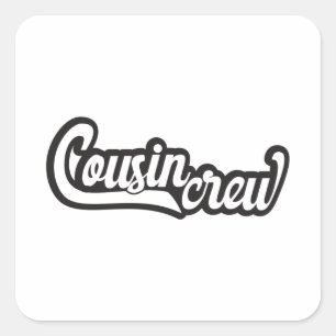 Adesivo Quadrado Cousin Crew