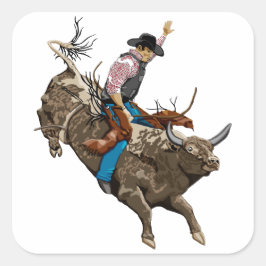 Adesivo Quadrado Cowboy