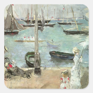 Adesivo Quadrado Cowes ocidental, ilha do Wight por Berthe Morisot