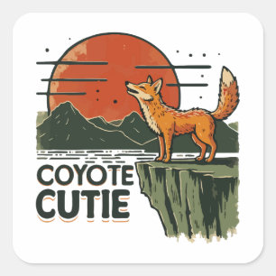 Adesivo Quadrado Coyote bonito