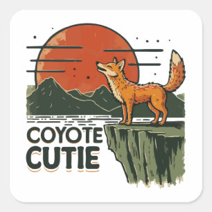 Adesivo Quadrado Coyote bonito