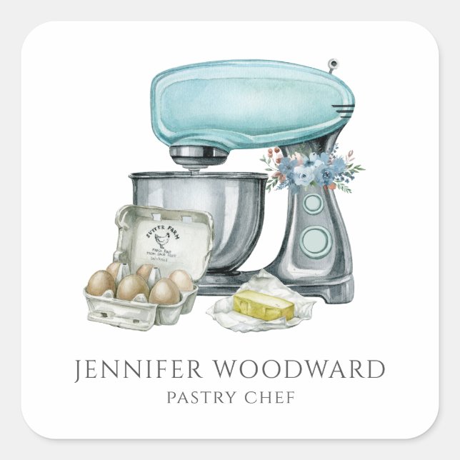 Adesivo Quadrado Cozedura de padeiro (Frente)