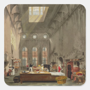Adesivo Quadrado Cozinha, Rua. Palácio de James, gravado por Willia