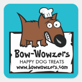 Adesivo Quadrado Cozinhas de cão de comida de cão comida de animais