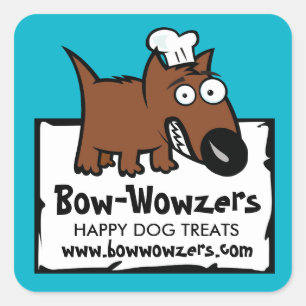 Adesivo Quadrado Cozinhas de cão de comida de cão comida de animais