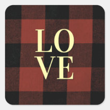 Cozy Love: Red and Black Xadrez Flannel Design