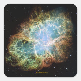 Adesivo Quadrado Crab Nebula
