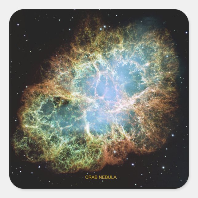 Adesivo Quadrado Crab Nebula (Frente)