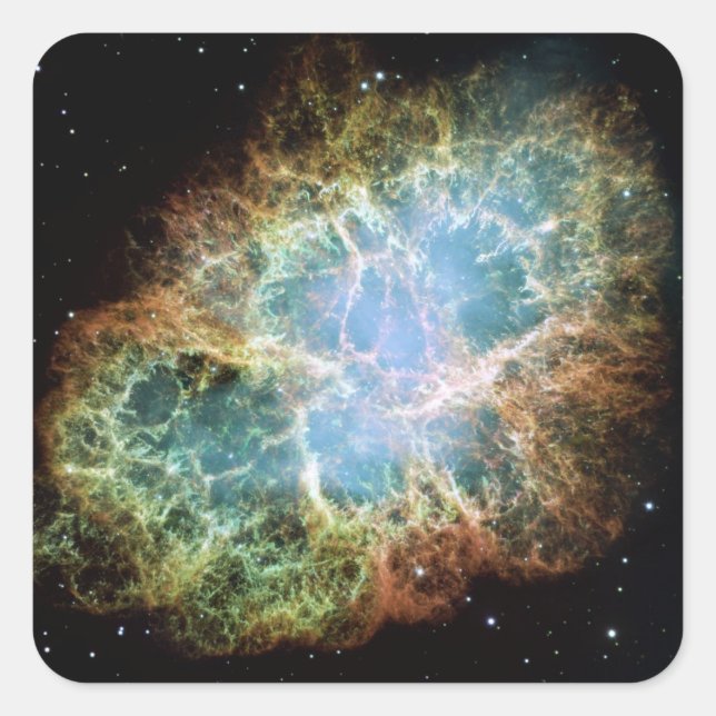 Adesivo Quadrado Crab Nebula Sticker (Frente)