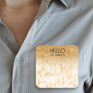 Adesivo Quadrado Crachá de Identificação de Nome da Festa de Celebr