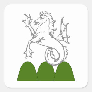 Adesivo Quadrado Crachá de Populações Congeladas de Montanha SCA