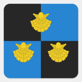 Adesivo Quadrado Crachá de Populações Fundadas por Peregrinos SCA