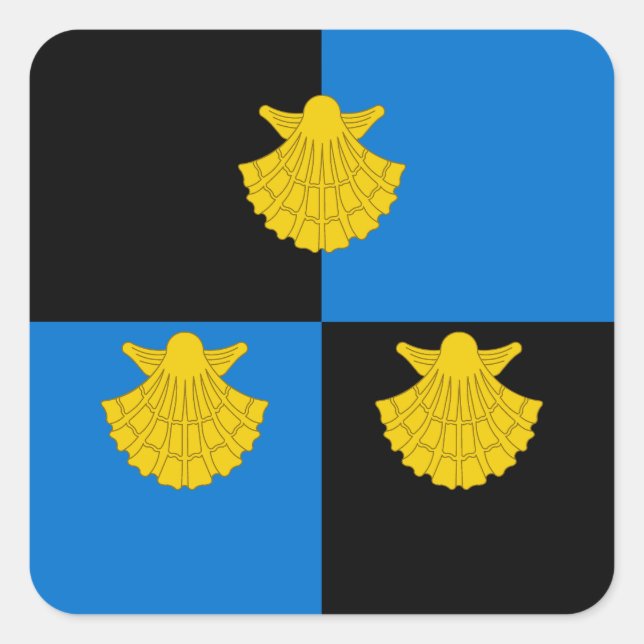 Adesivo Quadrado Crachá de Populações Fundadas por Peregrinos SCA (Frente)