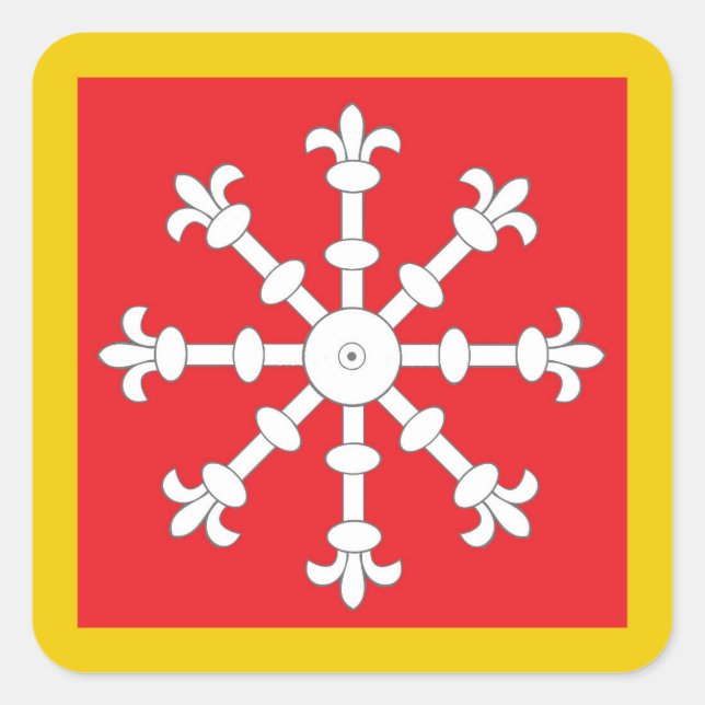 Adesivo Quadrado Crachá de Populações SCA AElmearc (Frente)