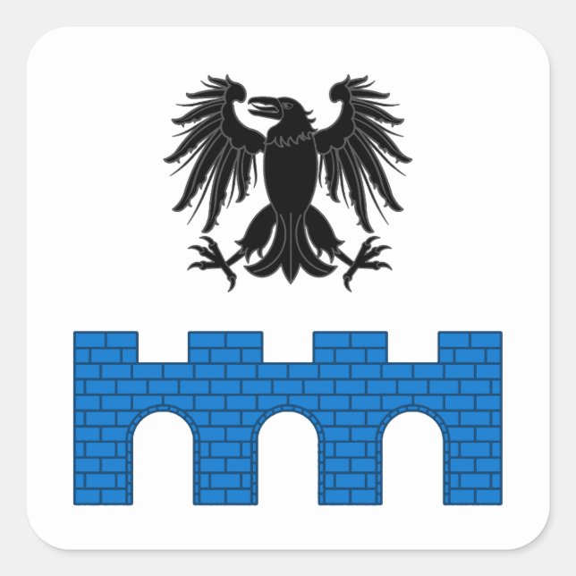 Adesivo Quadrado Crachá de Populações SCA Ravensbridge (Frente)