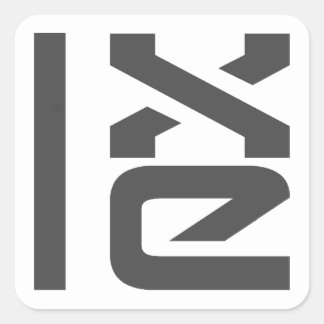 Adesivo Quadrado Crachás LXLE Linux