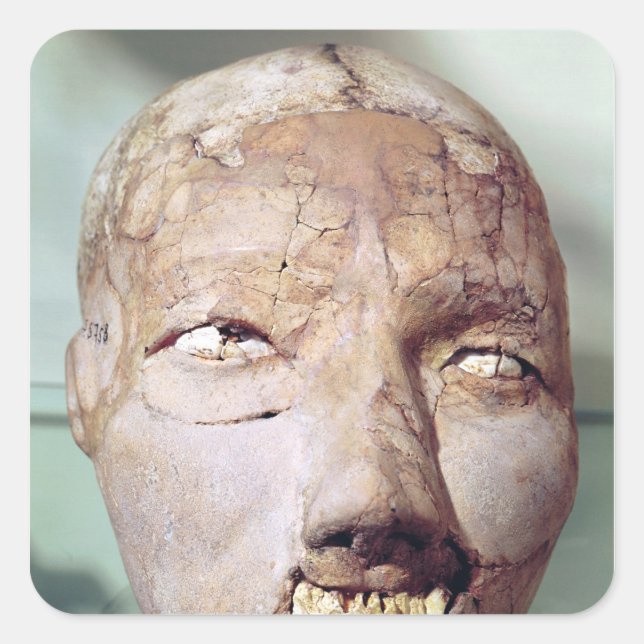 Adesivo Quadrado Crânio, de Jericho, 7000-6000 a.C. (Frente)