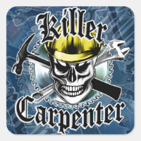 Crânio do carpinteiro com Duro amarelo: carpinteir
