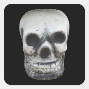 Adesivo Quadrado Crânio Tailandês