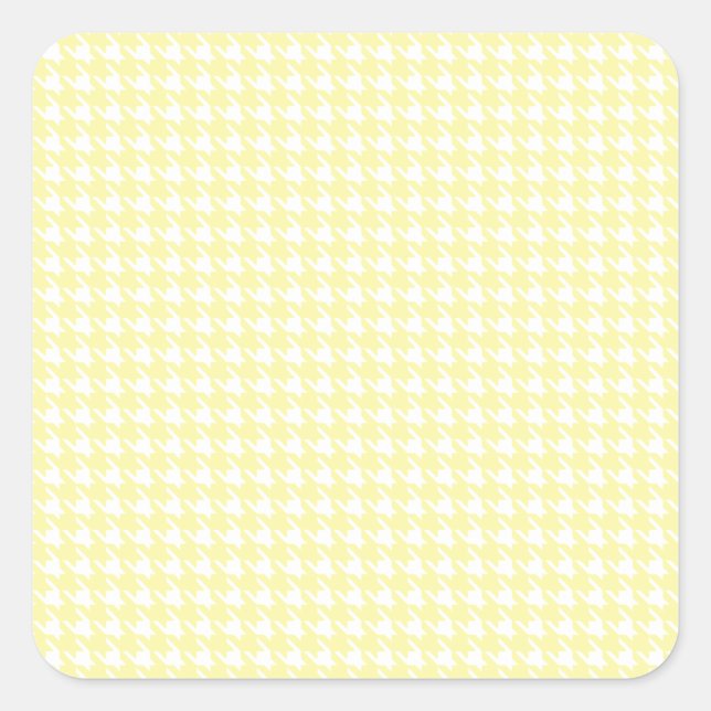 Adesivo Quadrado Cream Modern Houndstooth em Emporiomoffa (Frente)