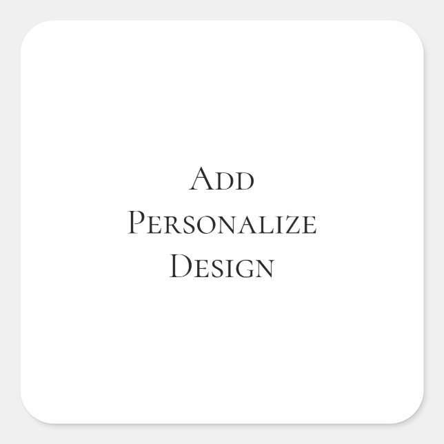 Adesivo Quadrado Create Your Own Personalized Custom  (Frente)