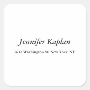 Adesivo Quadrado Creative Classical White Minimalist Professional