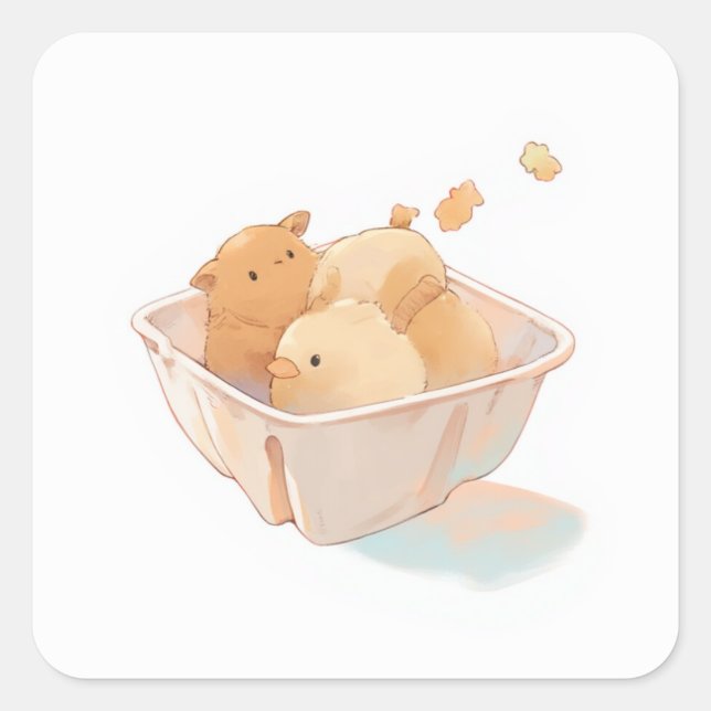 Adesivo Quadrado Creative Lover's Sticker (Frente)