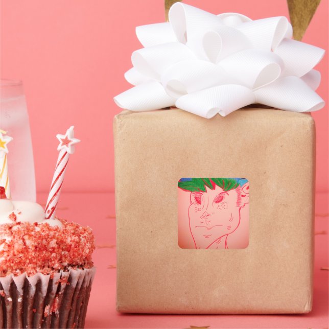 Adesivo Quadrado Creature Features Animation Square Stickers (Festa)