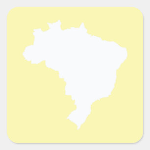Adesivo Quadrado Creme Festivo Brasil em Emporio Moffa