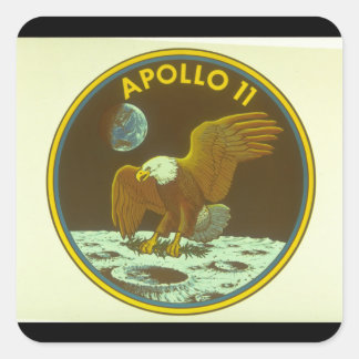 Adesivo Quadrado Crest para Apollo Mission_Space