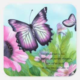 Adesivo Quadrado Criança autista - Jardim da Uniquidade