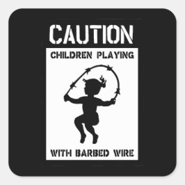 Adesivo Quadrado Crianças Brincando