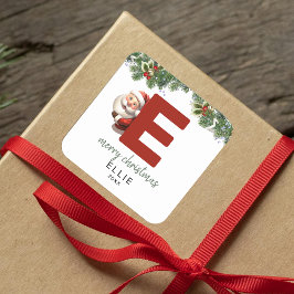 Adesivo Quadrado Crianças Monograma Natal