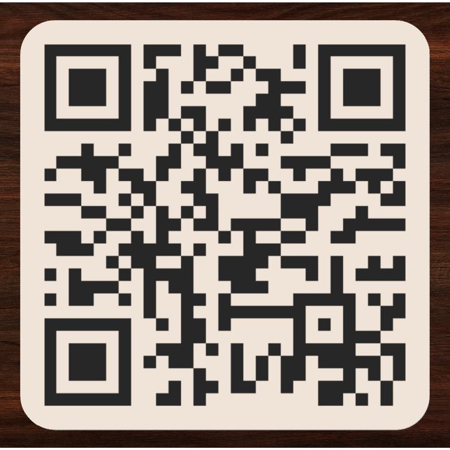 Adesivo Quadrado Criar Código QR de Verificação do Site de Pequenas (Create Custom Small Business Website Scan QR Code Square Sticker)