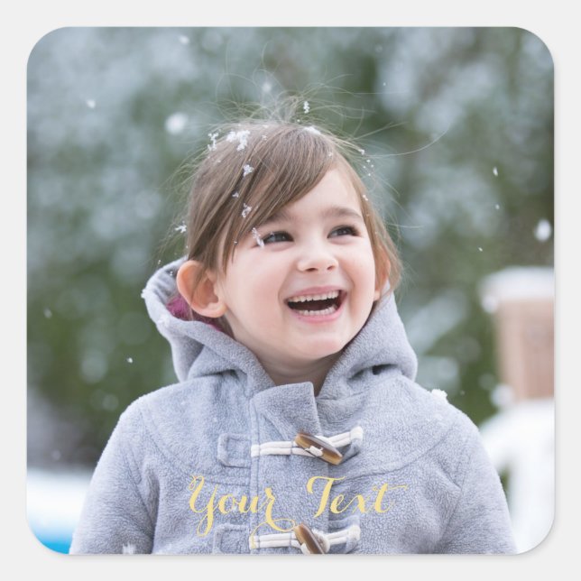 Adesivo Quadrado Criar Folha de Autocolantes de Fotografias Quadrad (Frente)