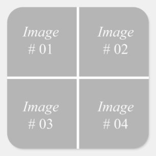 Adesivo Quadrado Criar sua própria coleção da foto de Instagram